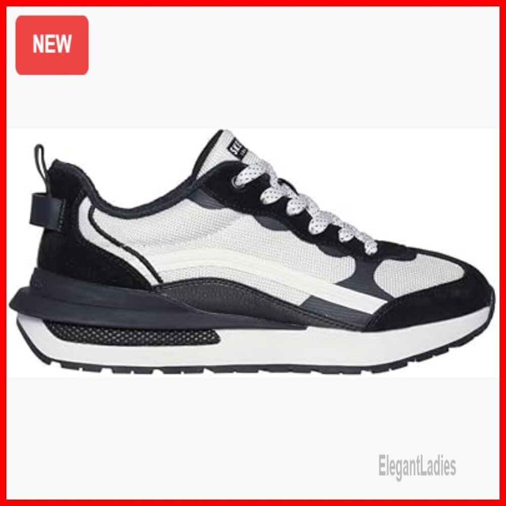 Women's Jogger Sneakers with Memory Foam, Flexible Sole, Leather Upper